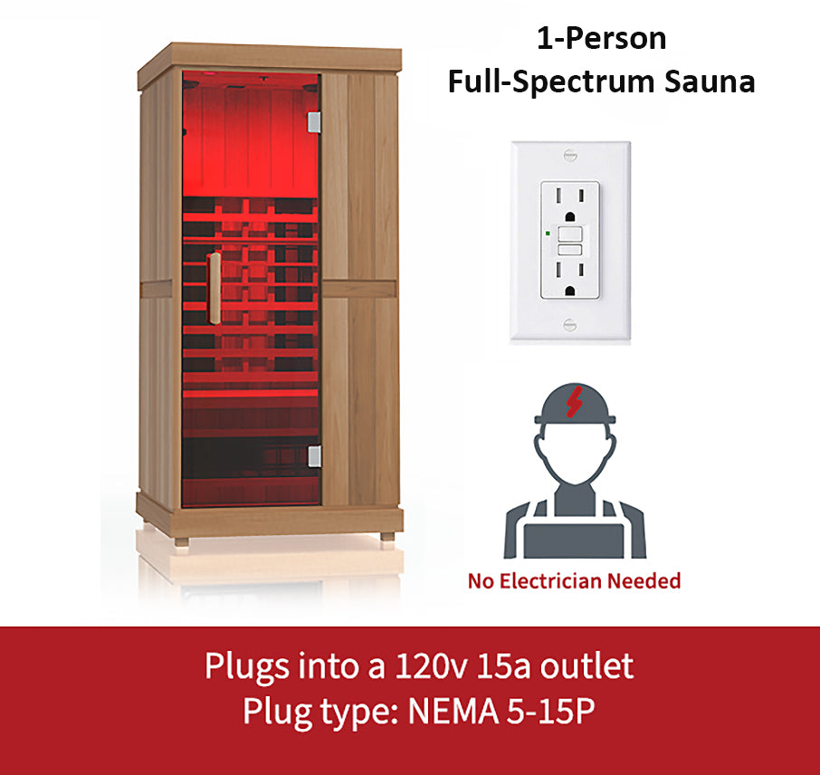 Finnmark Designs FD-1 Full Spectrum 1 Person Infrared Sauna - FD-KN001