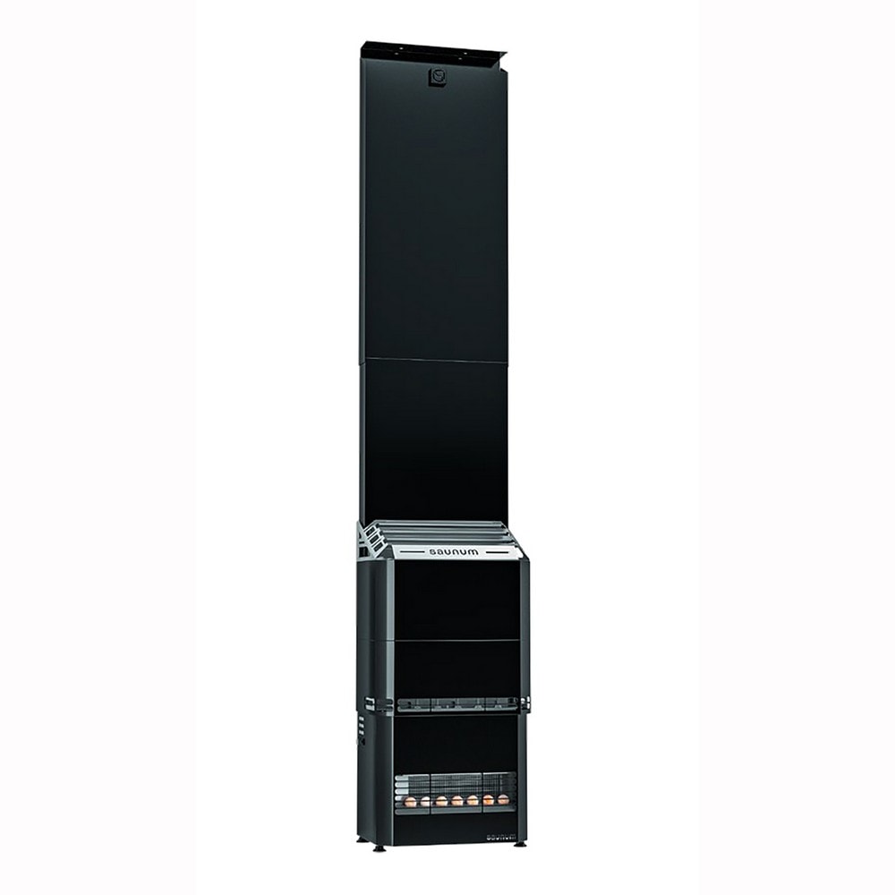Saunum Air 5 Sauna Heater, 5kW w/Climate Equalizer, Black - 4745090017830