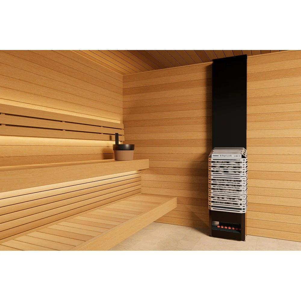 Saunum Air 7 Sauna Heater, 7kW w/Climate Equalizer, Stainless Steel - 4745090017908