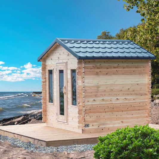 Dundalk Leisurecraft Canadian Timber Georgian Cabin Electric Sauna | 4 Persons CTC88E