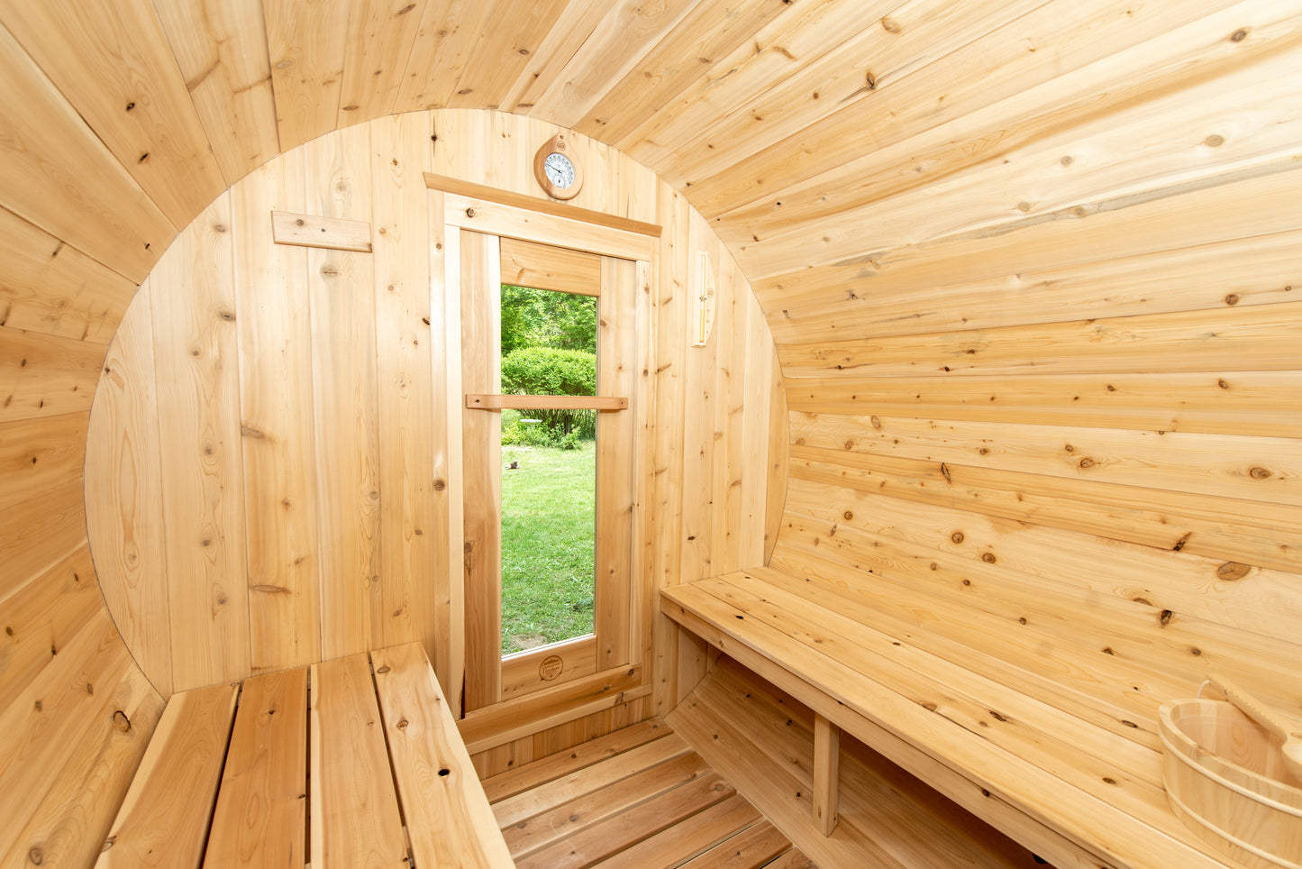 Dundalk Leisurecraft Canadian Timber Harmony Barrel Electric Sauna | 3 Persons CTC22E