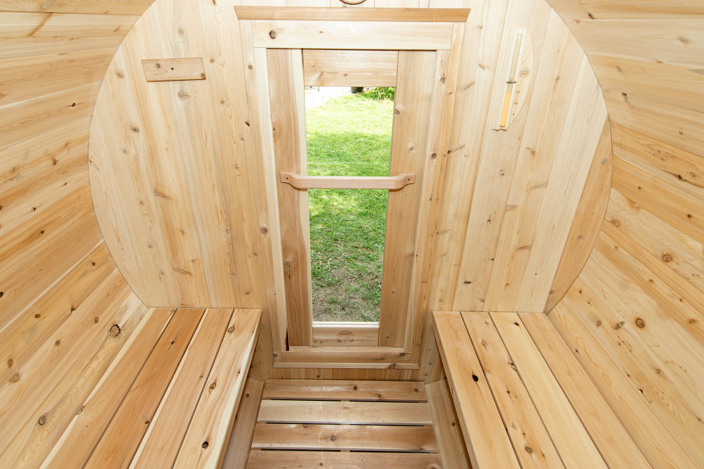 Dundalk Leisurecraft Canadian Timber Harmony Barrel Electric Sauna | 3 Persons CTC22E