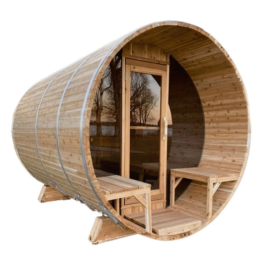 Dundalk Leisurecraft Canadian Timber Tranquility MP Barrel Electric Sauna | 4 Persons CTC2345MPE