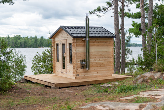 Dundalk Leisurecraft Canadian Timber Georgian Cabin Wood Sauna | 4 Persons CTC88W