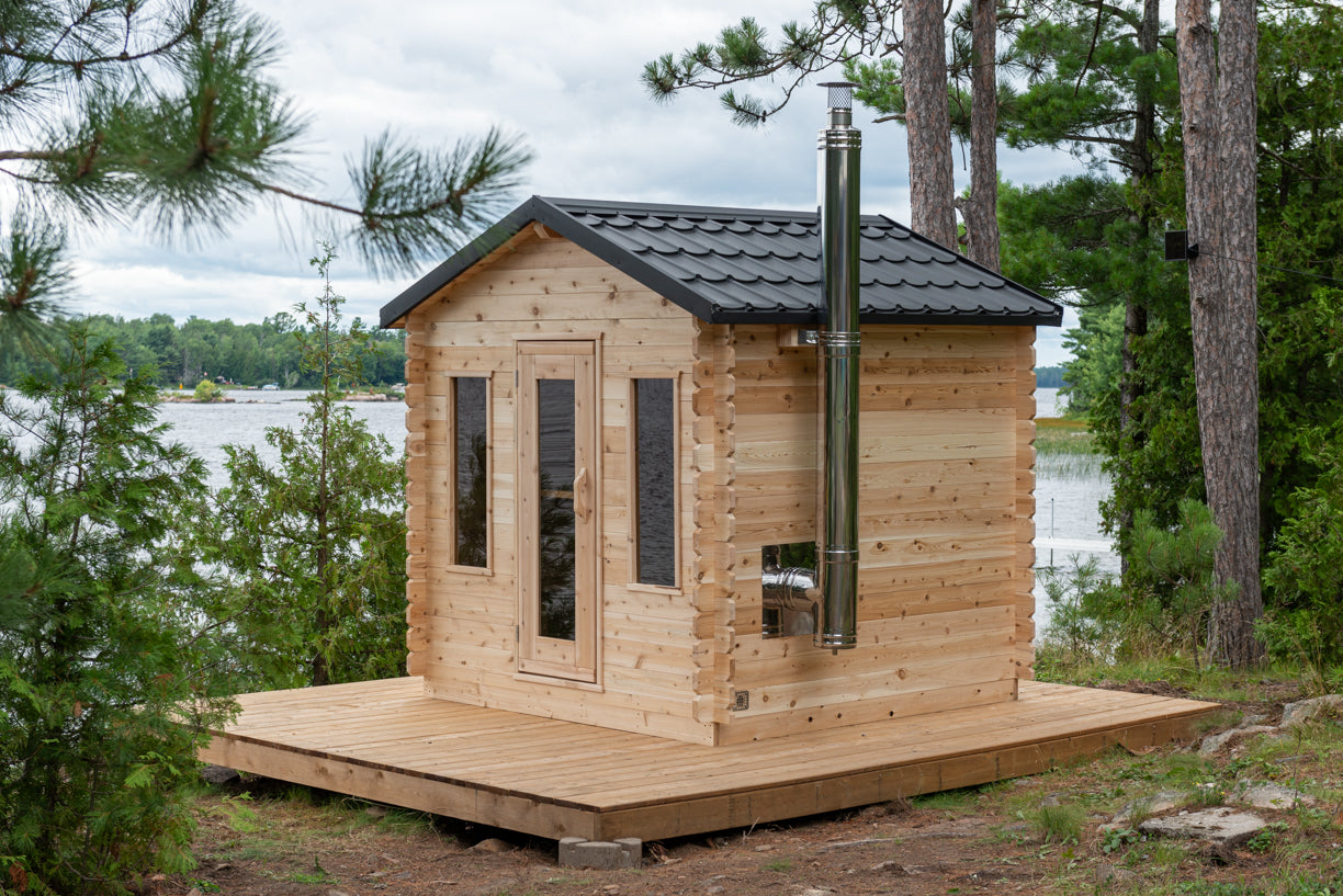 Dundalk Leisurecraft Canadian Timber Georgian Cabin Wood Sauna | 4 Persons CTC88W