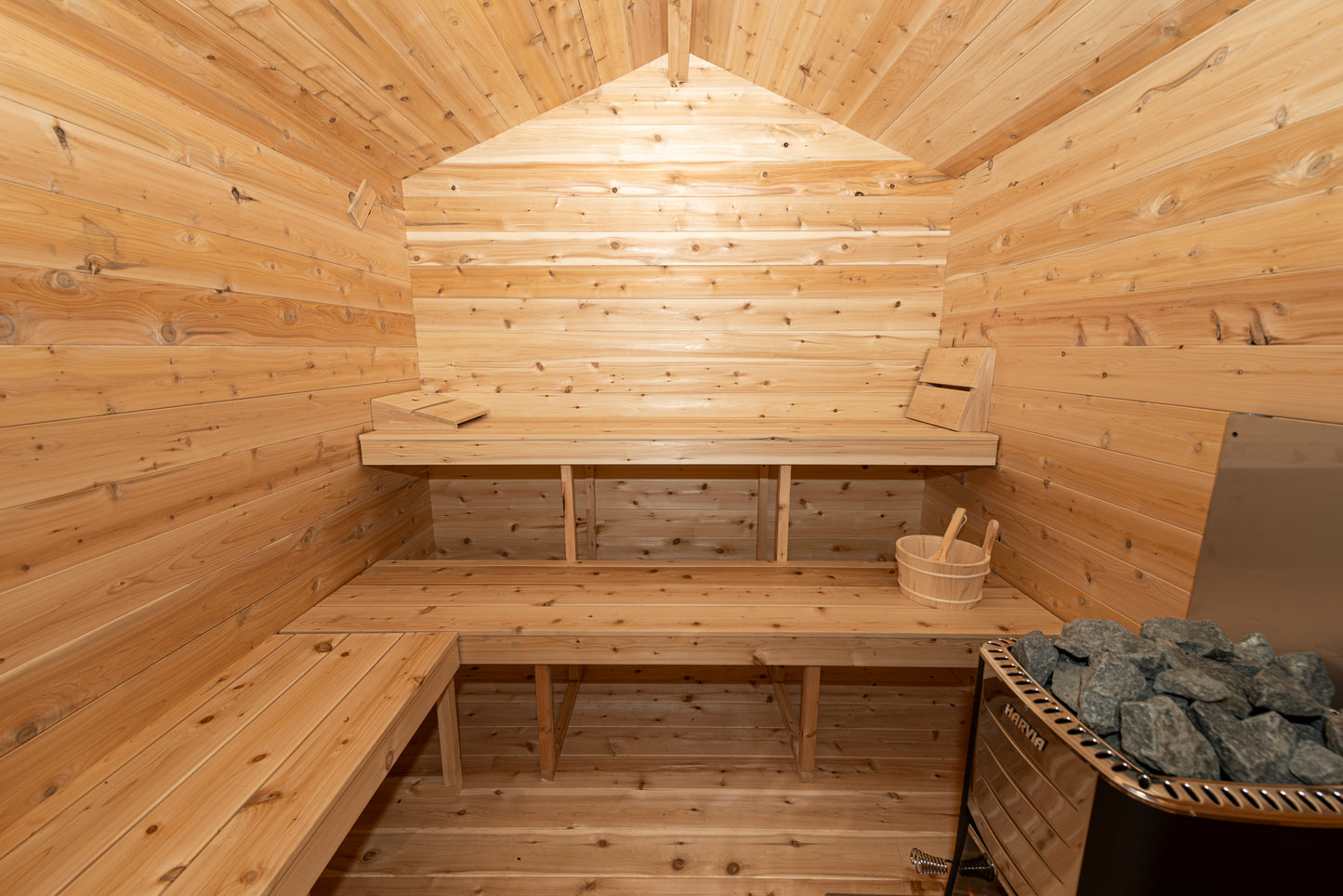 Dundalk Leisurecraft Canadian Timber Georgian Cabin Electric Sauna with Changeroom | 4 Persons CTC88CE