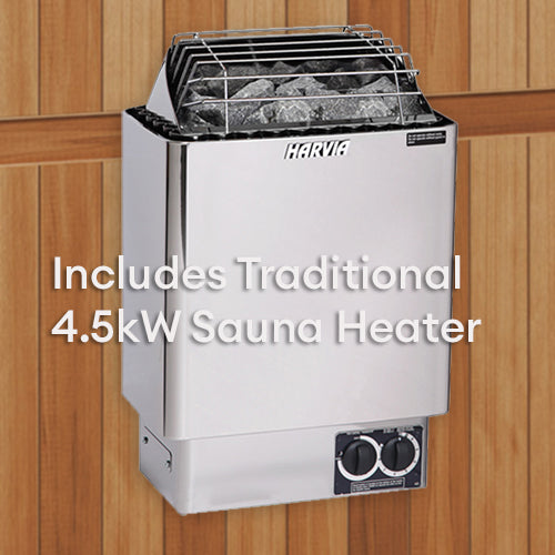 Finnmark Designs FD-5 Trinity XL Infrared & 4 Person Steam Sauna Combo - TRINITY-4X6