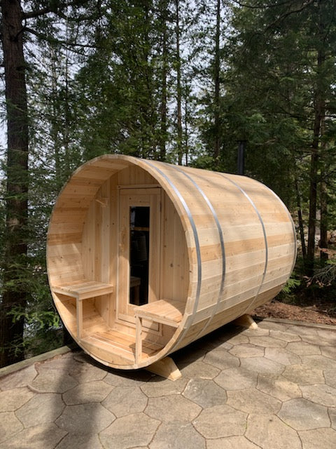 Dundalk Leisurecraft Canadian Timber Serenity Barrel Electric Sauna | 4 Persons CTC2245E
