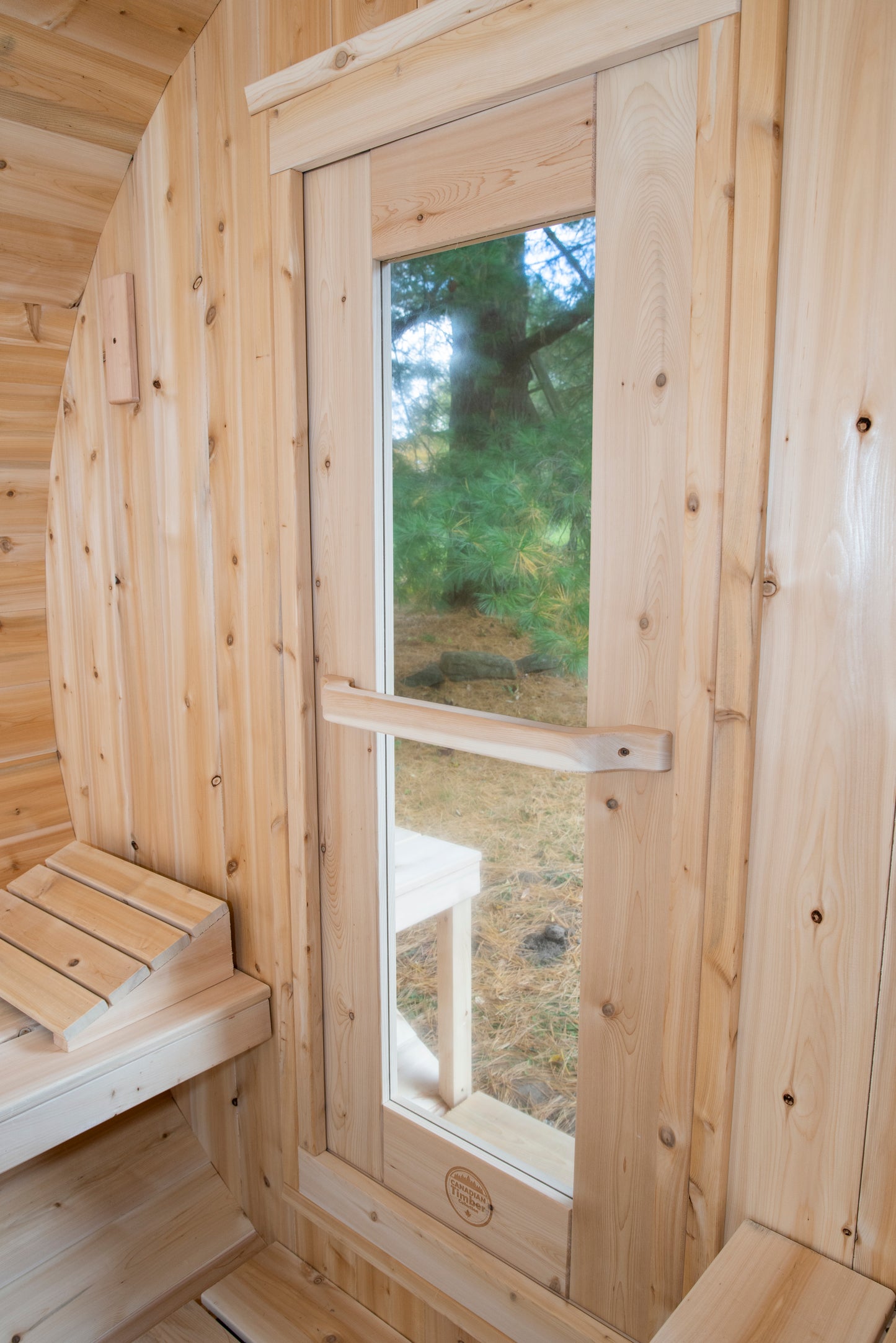 Dundalk Leisurecraft Canadian Timber Serenity Barrel Electric Sauna | 4 Persons CTC2245E