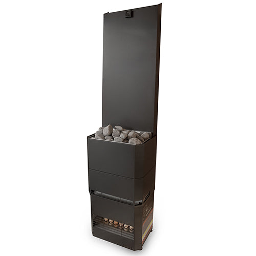 Saunum Air 5 Sauna Heater, 5kW w/Climate Equalizer, Black - 4745090017830