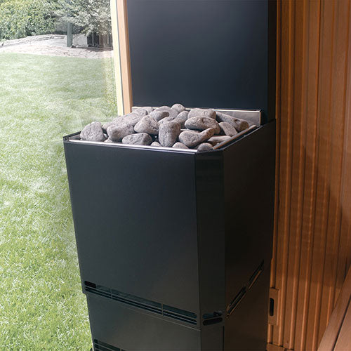 Saunum Air L 15 Air L Series, 15kW Sauna Heater w/Climate Equalizer, Black