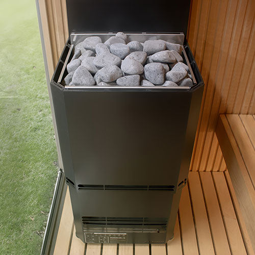 Saunum Air L 15 Air L Series, 15kW Sauna Heater w/Climate Equalizer, Black