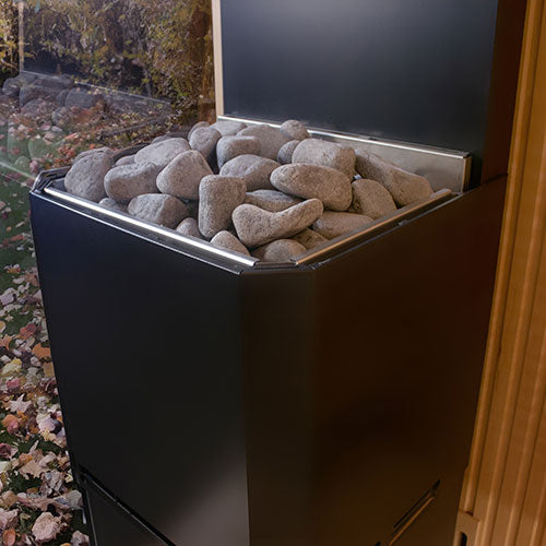Saunum Air L 15 Air L Series, 15kW Sauna Heater w/Climate Equalizer, Black