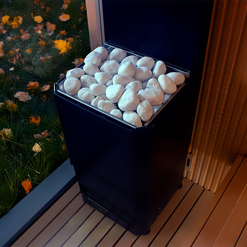 Saunum Air L 15 Air L Series, 15kW Sauna Heater w/Climate Equalizer, Black
