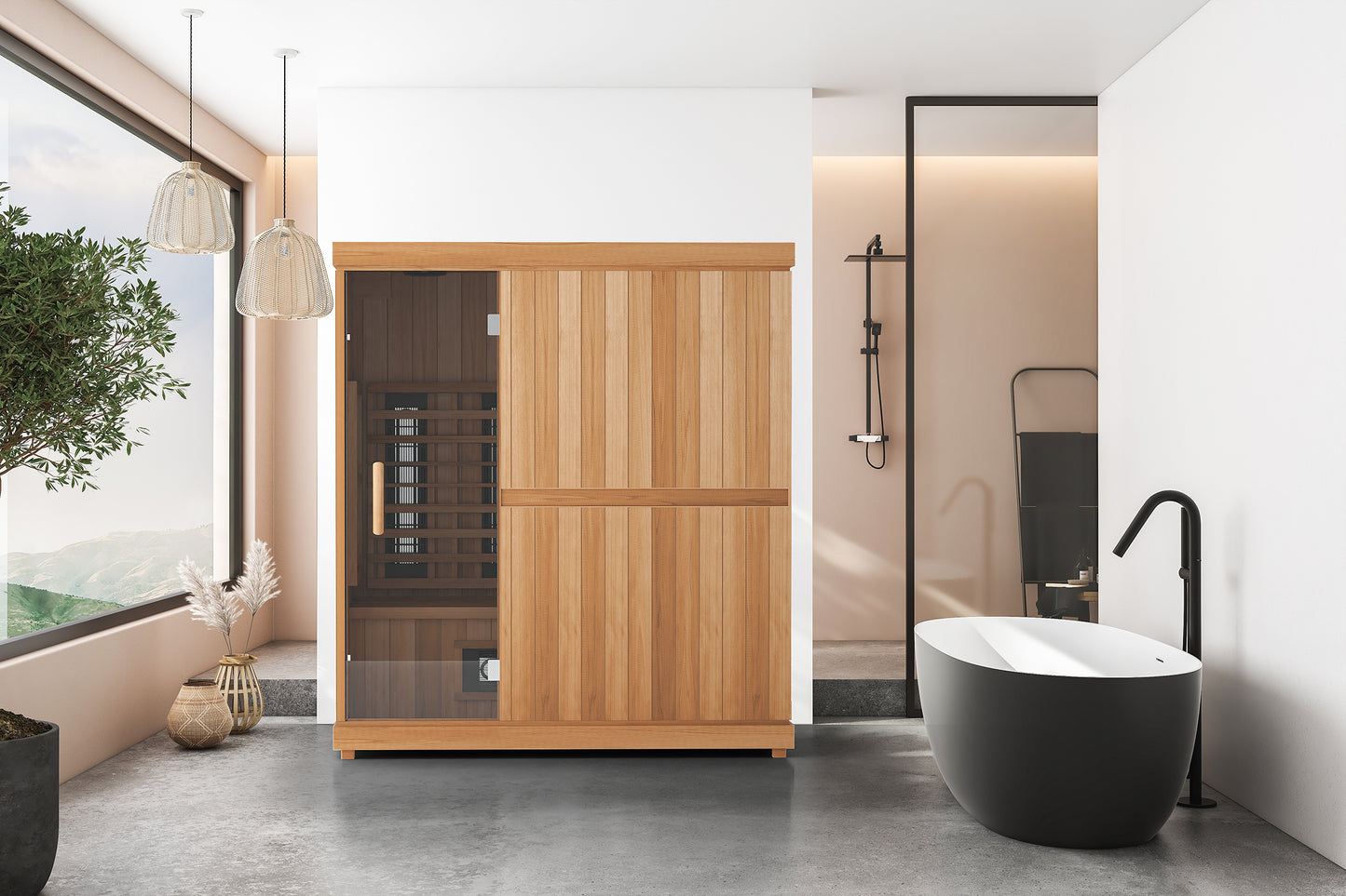 Finnmark Designs FD-3 Full Spectrum 4 Person Infrared Sauna - FD-KN003