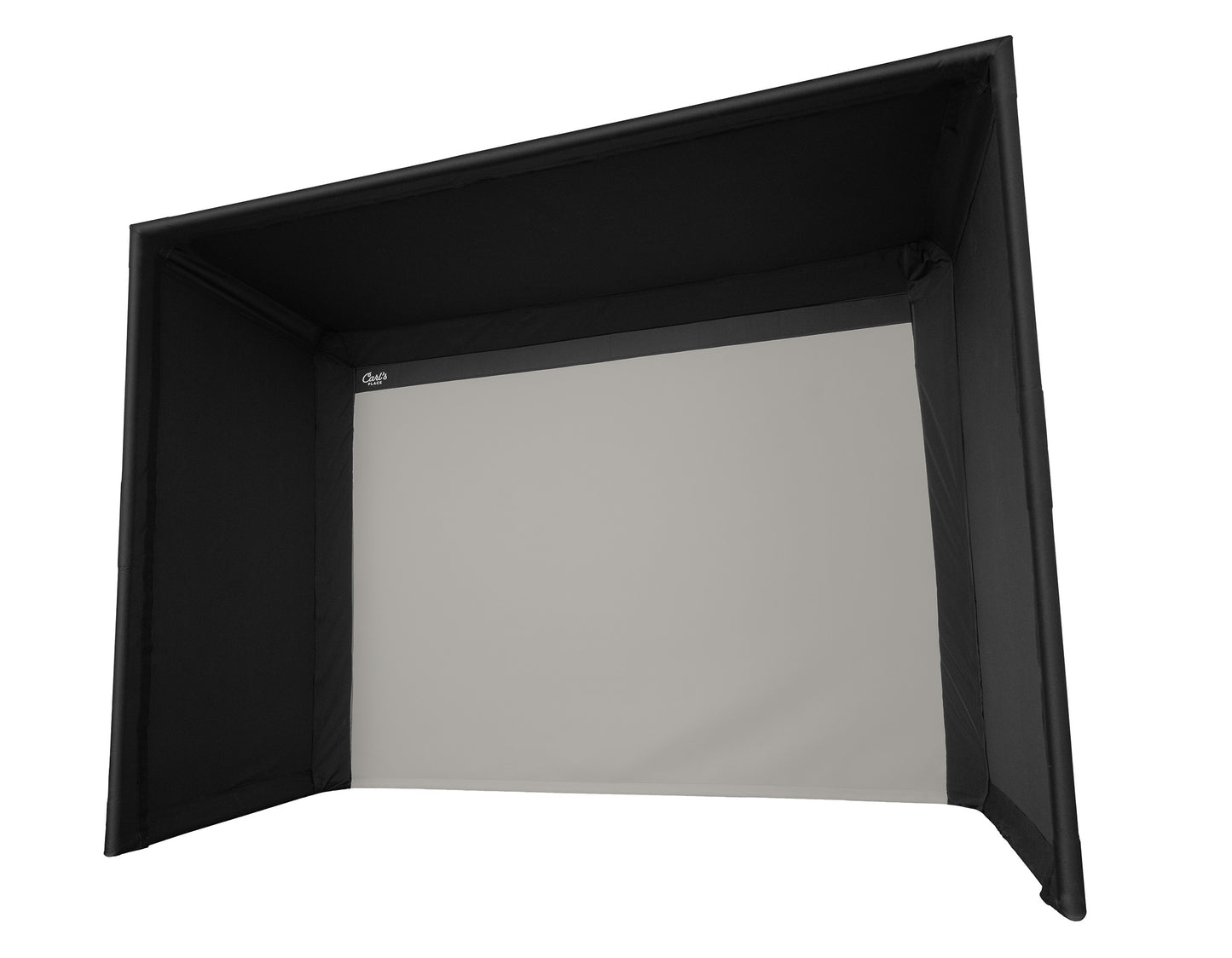 Carl's Place Pro Golf Simulator Enclosure Kit (10' × 13' × 10') with High‑Contrast Gray Premium Golf Screen